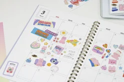 Bunny Gold Line Deco Sticker