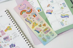Bunny Gold Line Deco Sticker
