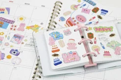 Bunny Gold Line Deco Sticker
