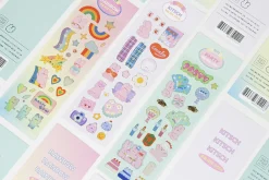 Bunny Gold Line Deco Sticker