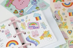 Bunny Gold Line Deco Sticker