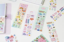 Bunny Gold Line Deco Sticker