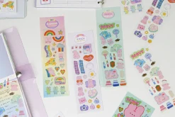 Bunny Gold Line Deco Sticker