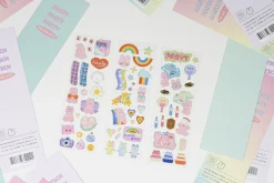 Bunny Gold Line Deco Sticker