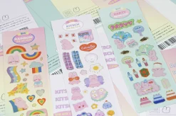Bunny Gold Line Deco Sticker