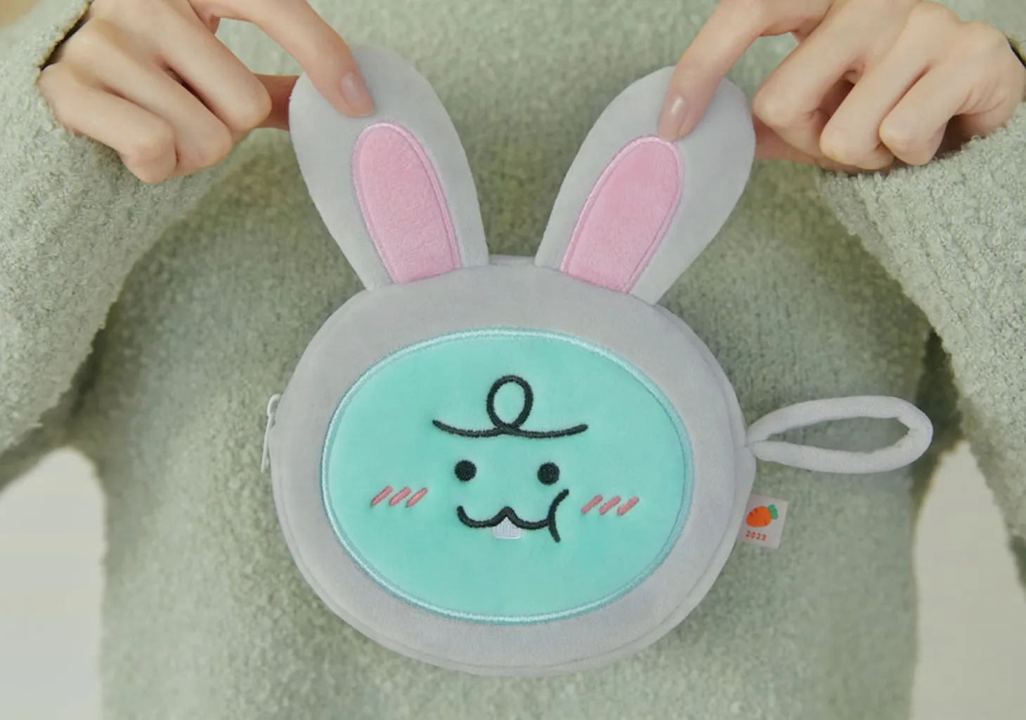Bunny Jordy Round Pouch