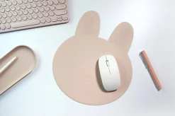 Bunny Vegan Leather Mouse Pad