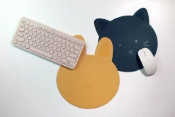 Bunny Vegan Leather Mouse Pad