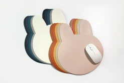 Bunny Vegan Leather Mouse Pad
