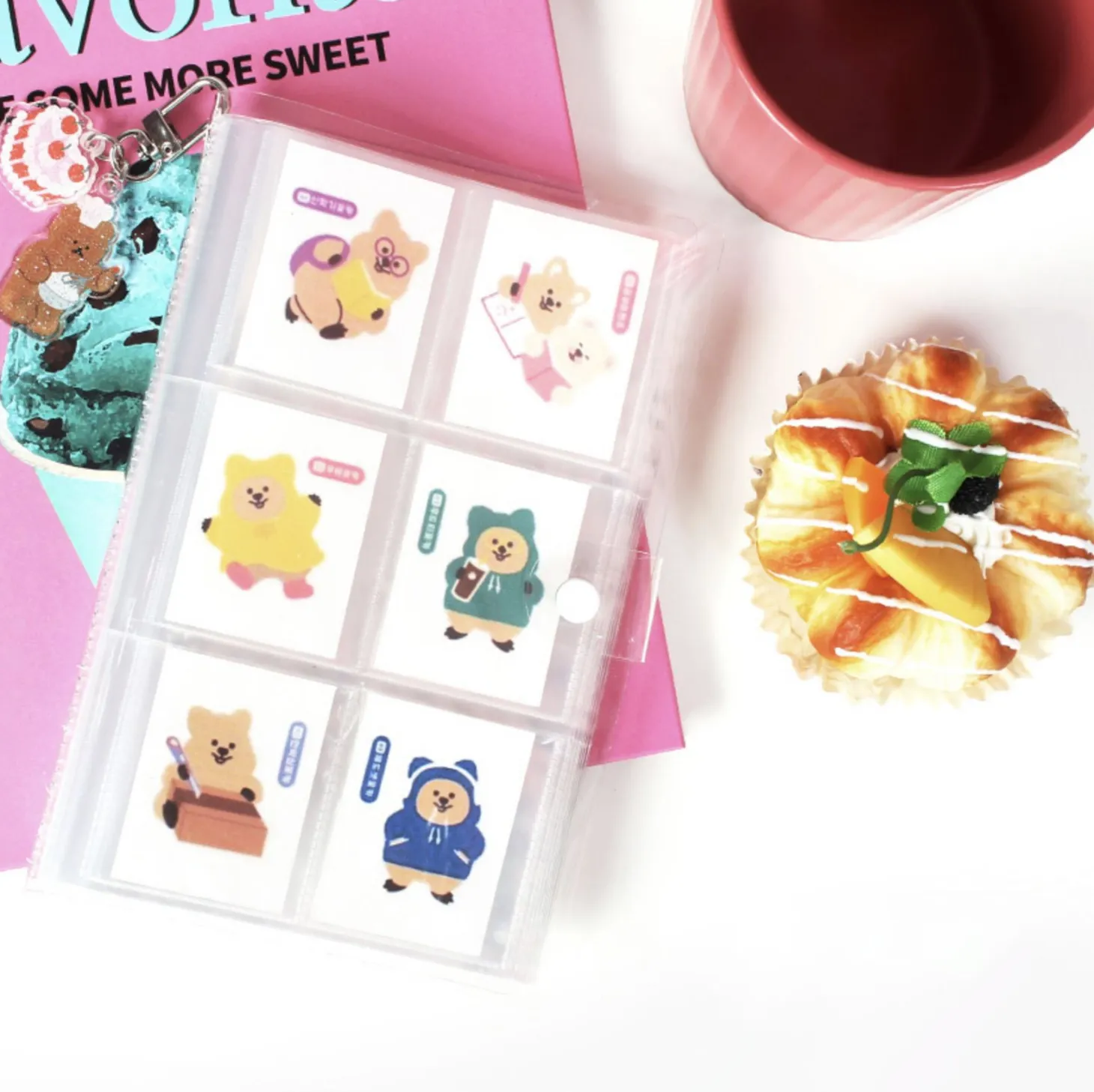 Button PVC Mini Size Photo Album