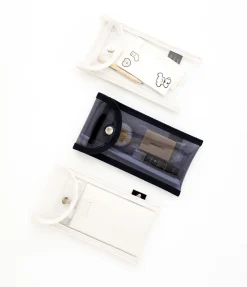Button Translucent Pen Pouch