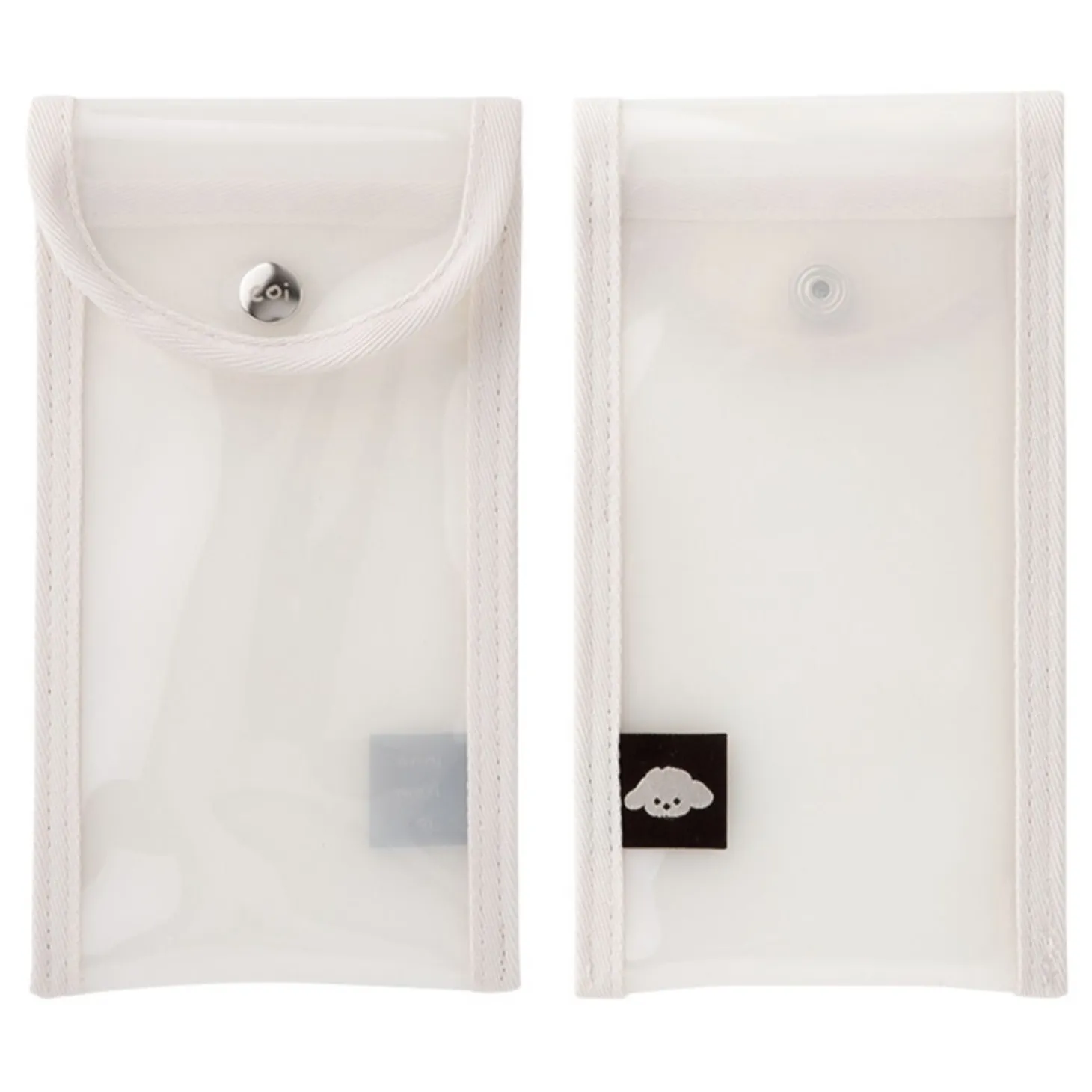 Button Translucent Pen Pouch