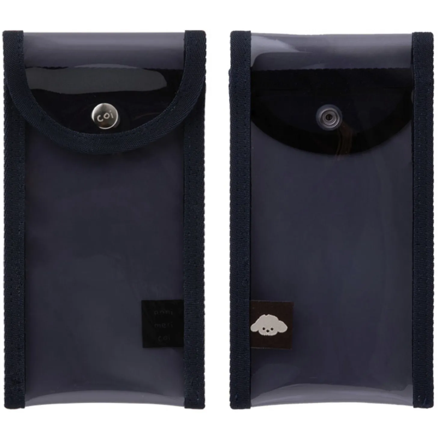 Button Translucent Pen Pouch