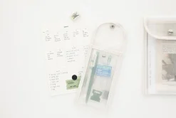 Button Translucent Pen Pouch