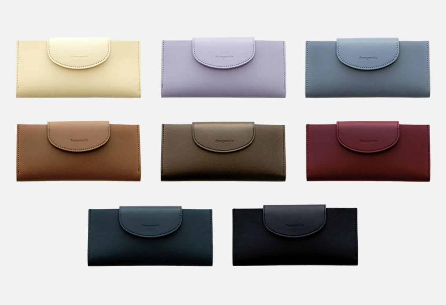 Button Vegan Leather Double Bill Pocket