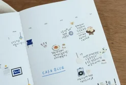 Cafe Blue Deco Sticker