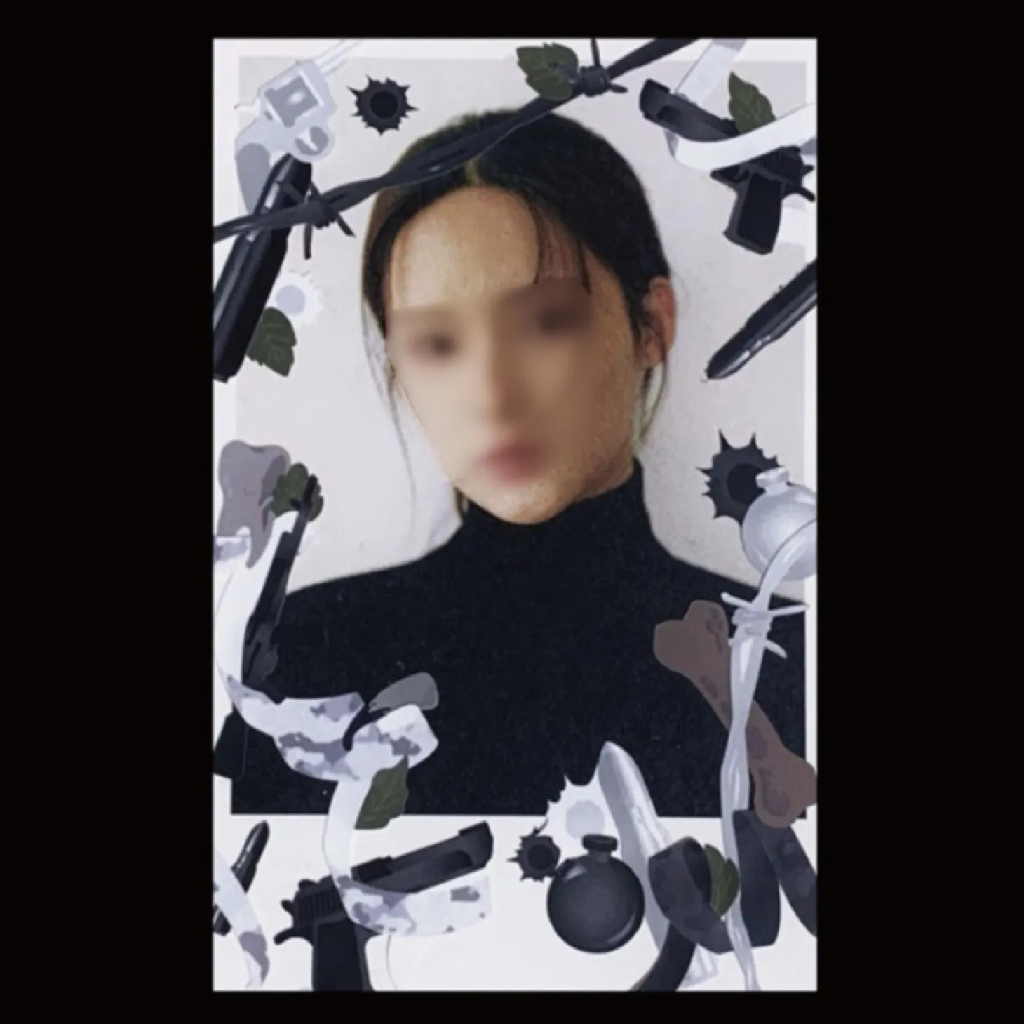 Camouflage Confetti Slim Sticker