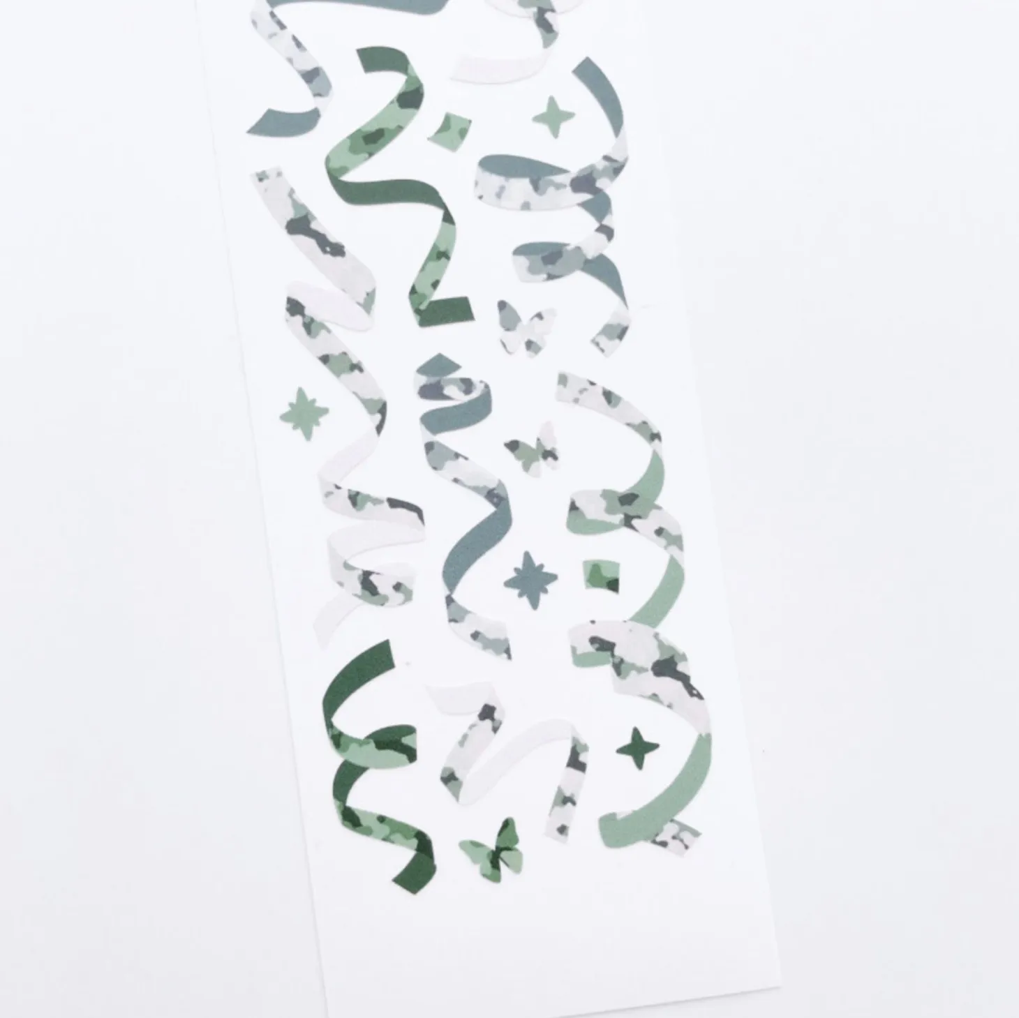 Camouflage Confetti Slim Sticker