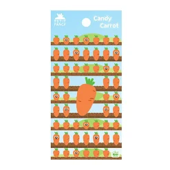 Candy Carrot Puffy Deco Sticker