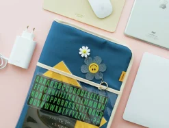 Canvas 13 in. Laptop Pouch + Mouse Pad Set