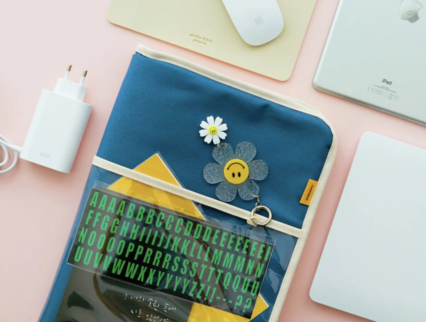 Canvas 13 in. Laptop Pouch + Mouse Pad Set