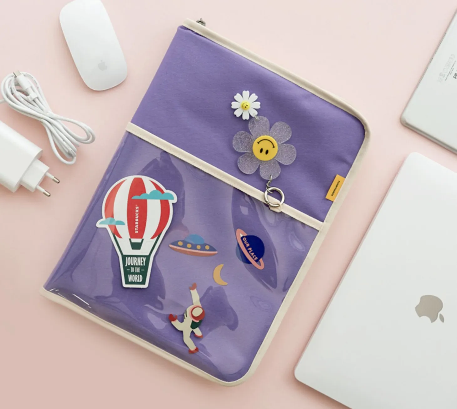 Canvas 13 in. Laptop Pouch + Mouse Pad Set