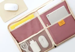 Canvas 13 in. Laptop Pouch + Mouse Pad Set