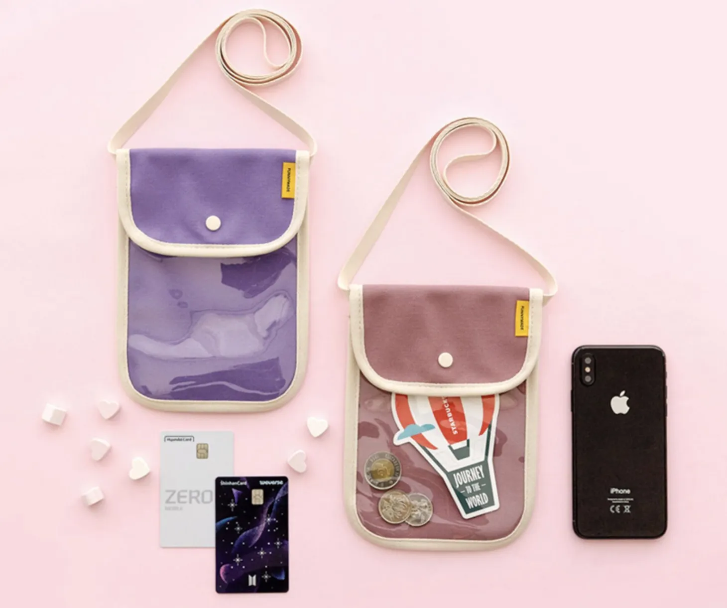 Canvas Slim Phone Crossbody Bag