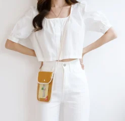 Canvas Slim Phone Crossbody Bag