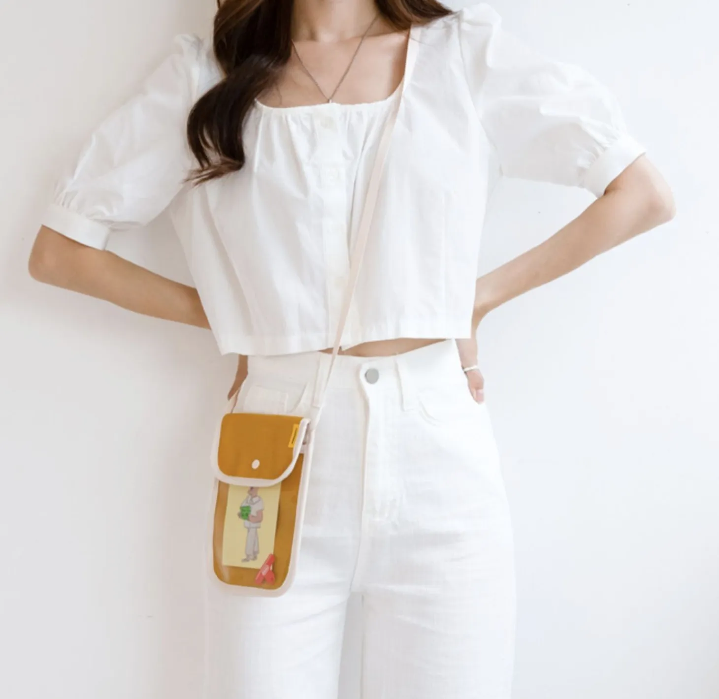 Canvas Slim Phone Crossbody Bag