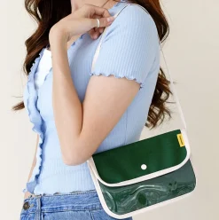 Canvas Slim Pocket Shoulder Bag