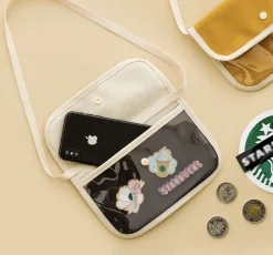 Canvas Slim Pocket Shoulder Bag