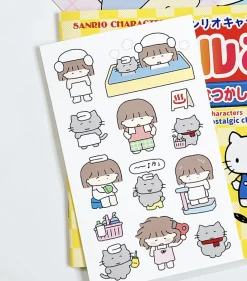 Cat and Hodu Winter Cozy Sticker