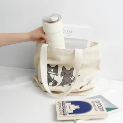 Cat Couple Tote Bag