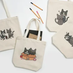 Cat Couple Tote Bag
