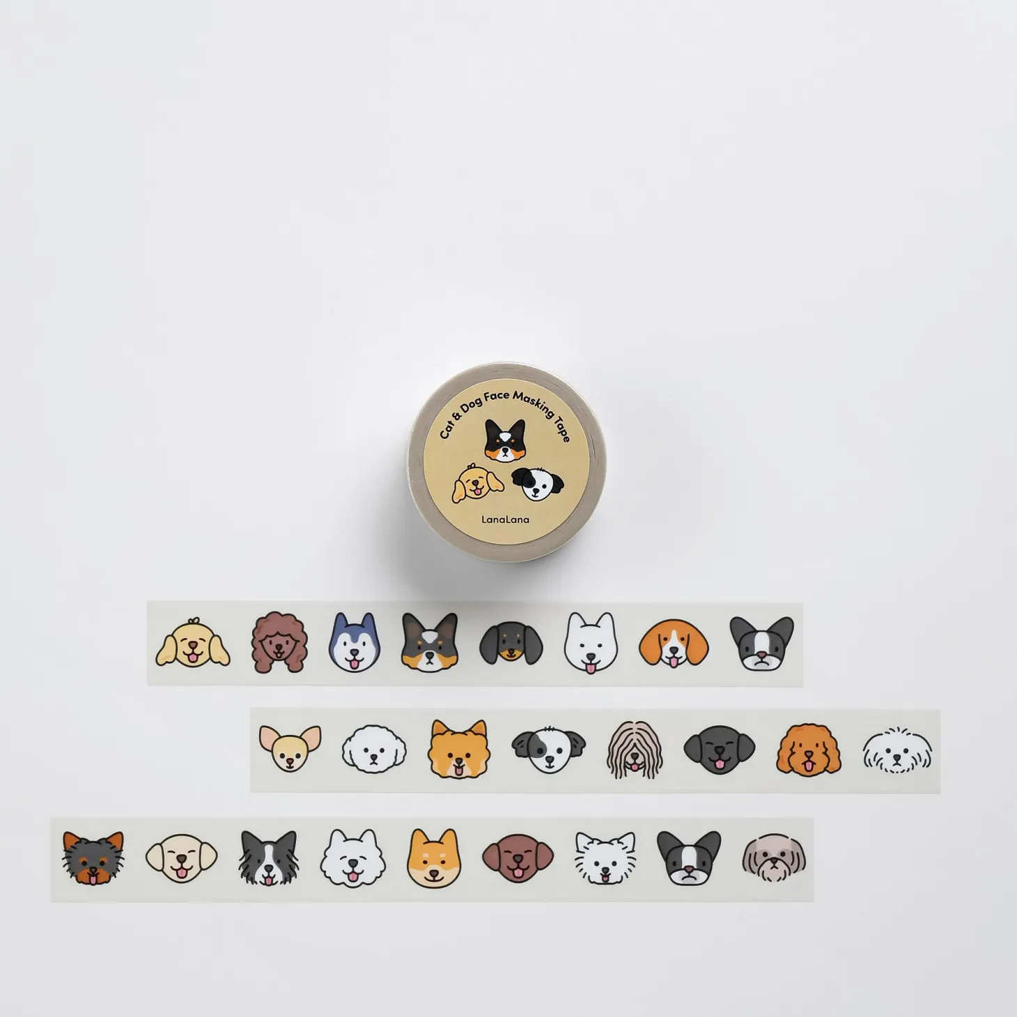 Cat & Dog Face Masking Tape