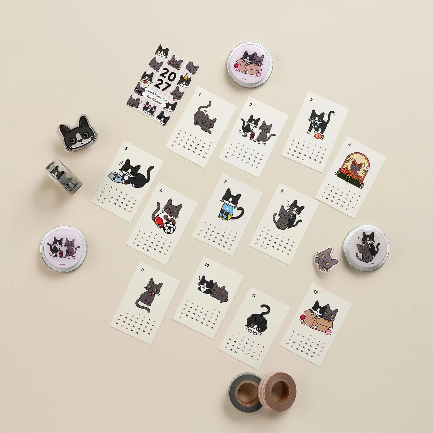 Cat & Dog Face Masking Tape