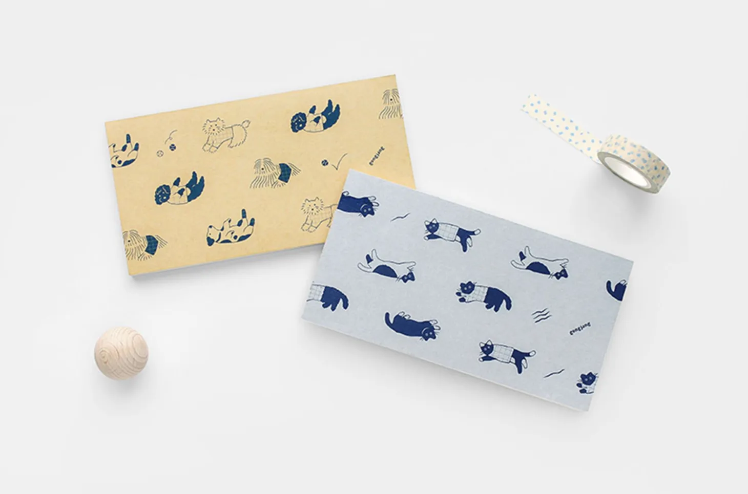 Cat & Dog Mini Grid Notebook