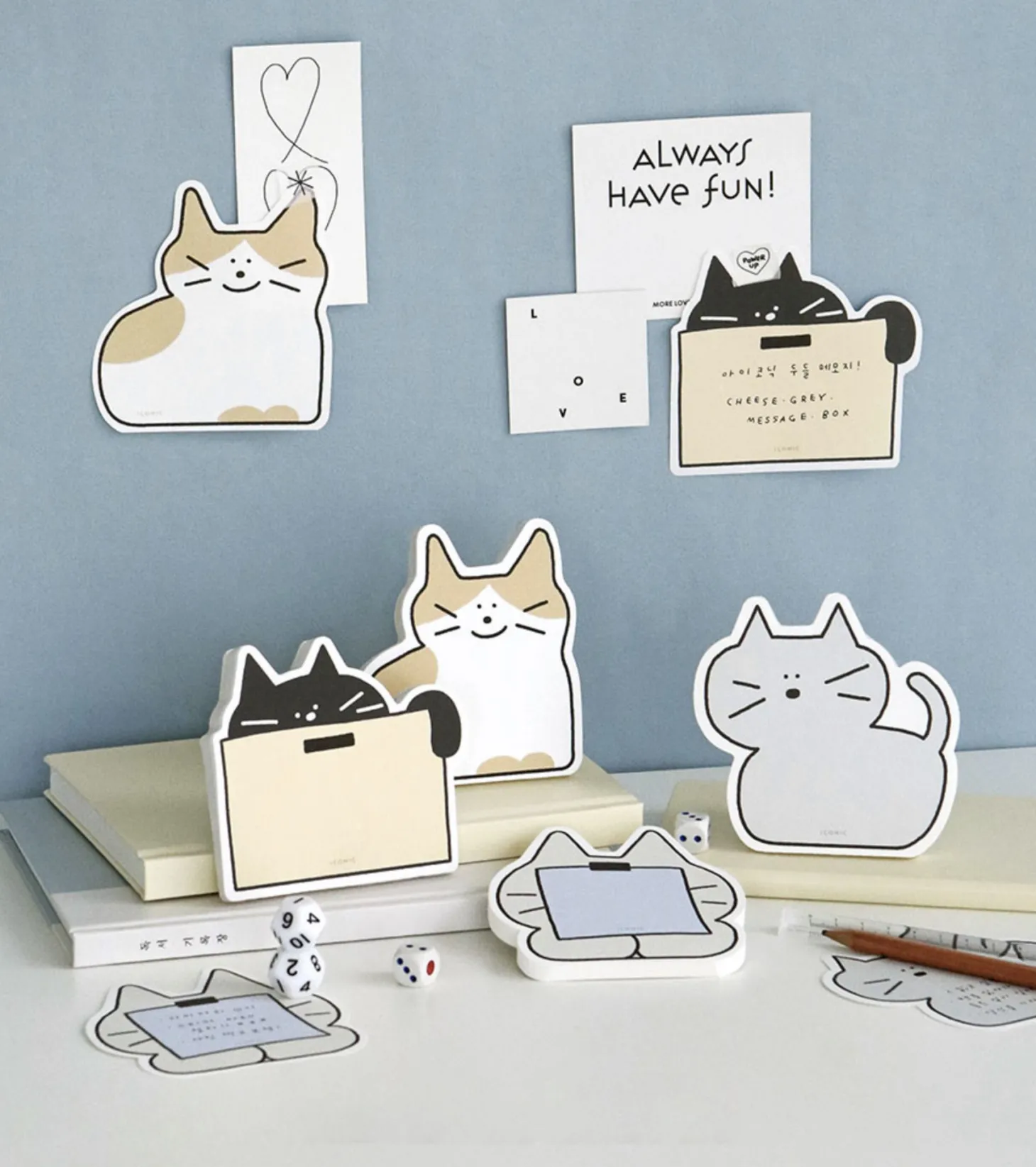 Cat Doodle Memo Pad