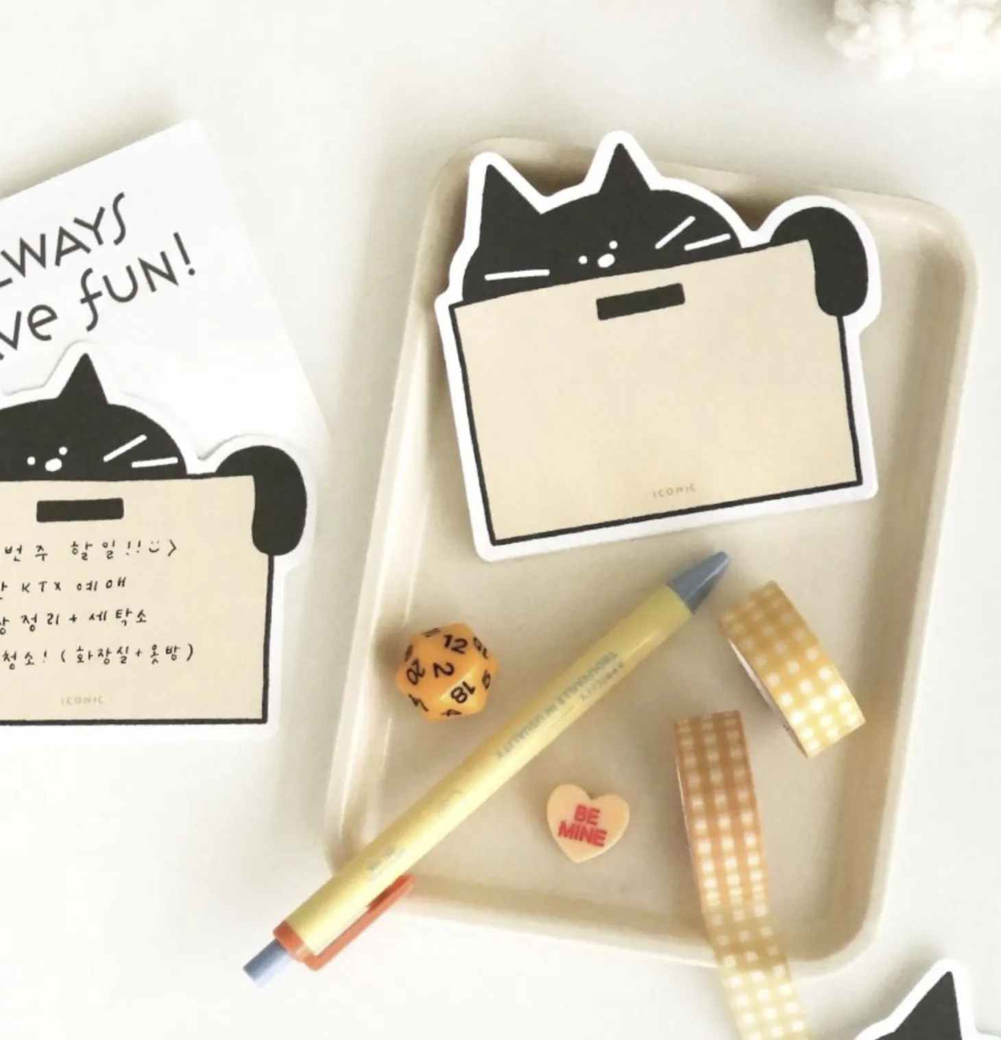Cat Doodle Memo Pad
