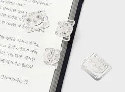 Cat Emoji Steel Bookmark