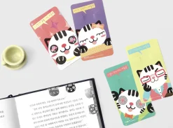 Cat Emoji Steel Bookmark