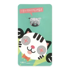 Cat Emoji Steel Bookmark