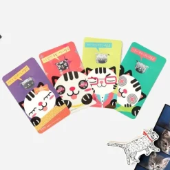 Cat Emoji Steel Bookmark