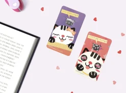 Cat Emoji Steel Bookmark