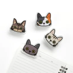 Cat Face Double-sided Acrylic Clip