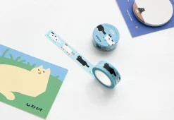 Cat Illustration Masking Tape