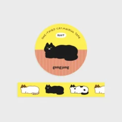 Cat Illustration Masking Tape