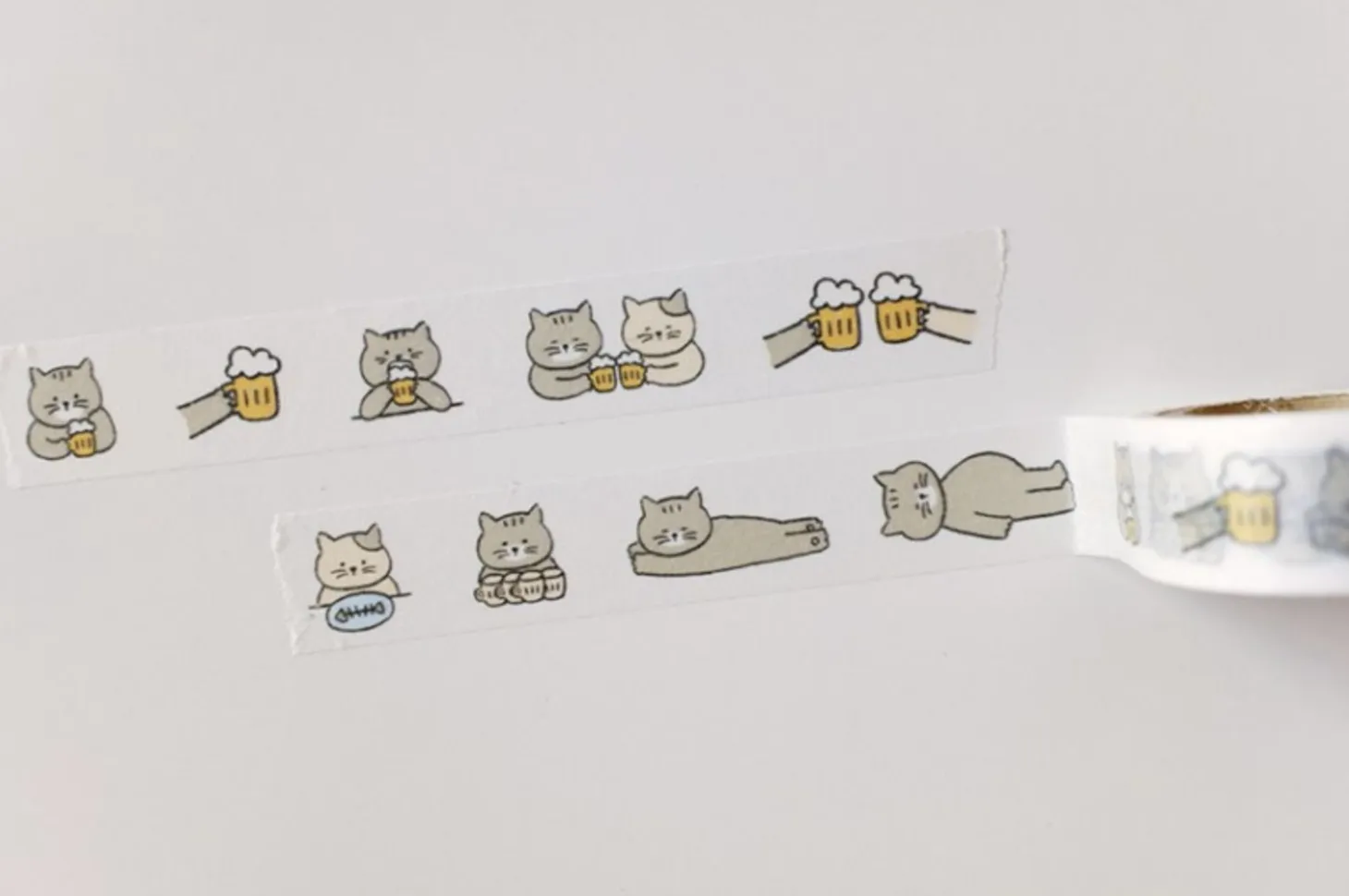 Cat's Beer Time Masking Tape