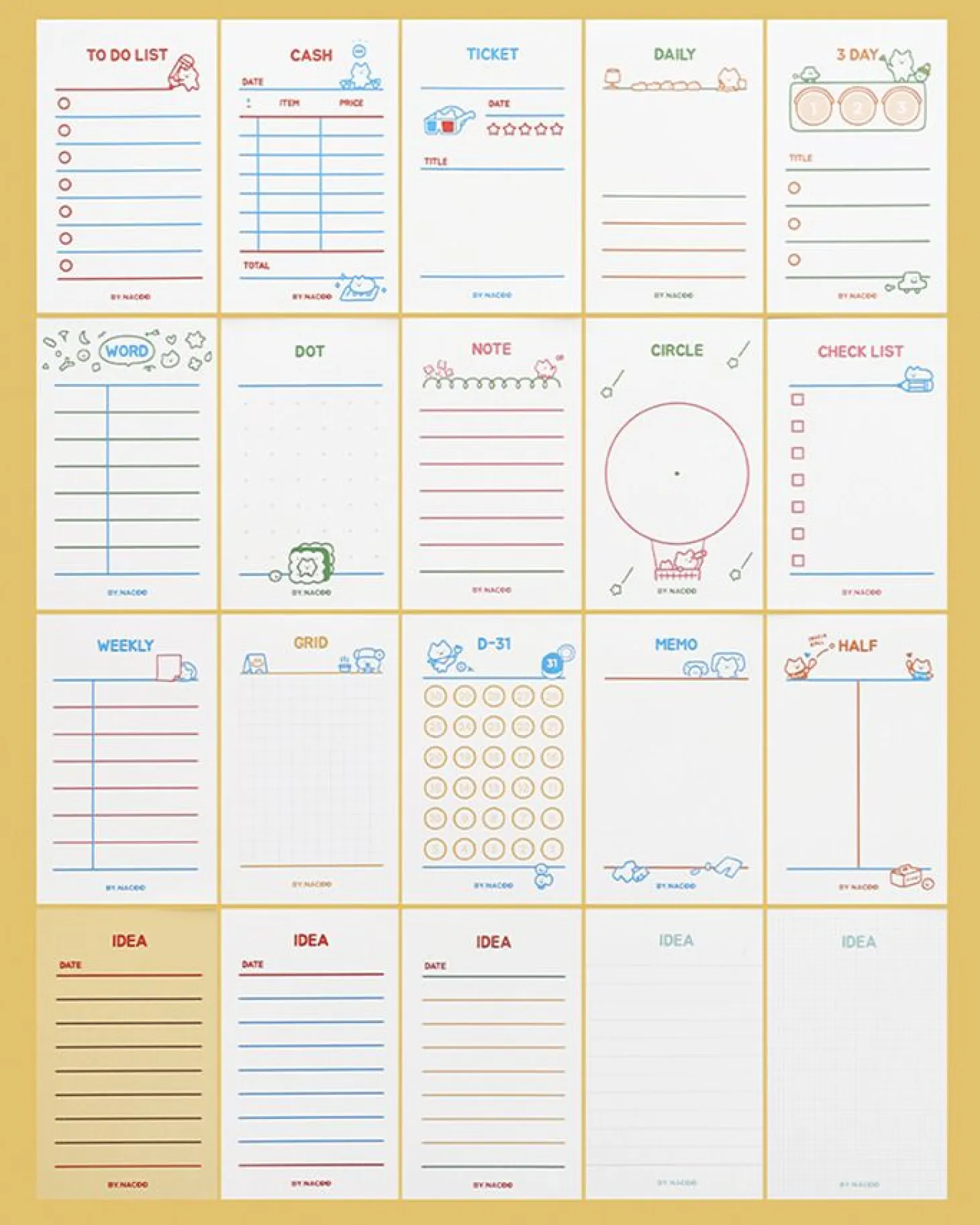 Cat Themed Notepad